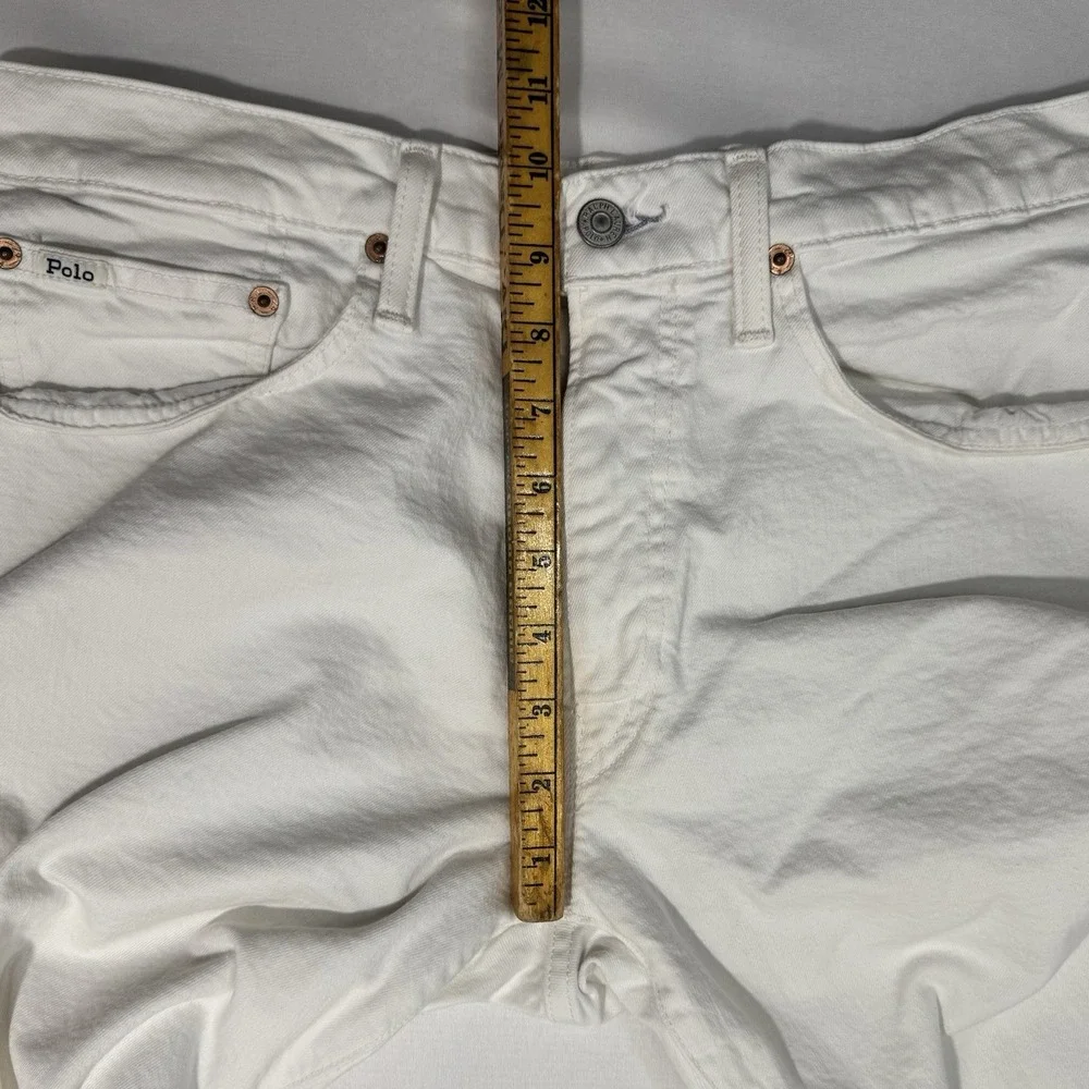 Polo Ralph Lauren Hampton Straight Denim Jeans Men Sz 32 x 30 White